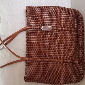Very unique Nine West beautiful woven tote bag